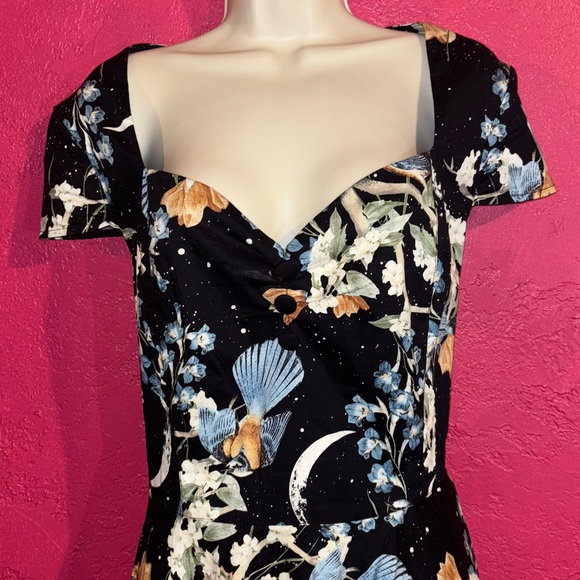 Hell Bunny Moonlight retro, vintage 50’s era dress. Rockabilly sz 2X. - Picture 7 of 15